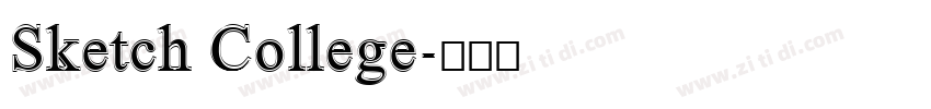 Sketch College字体转换